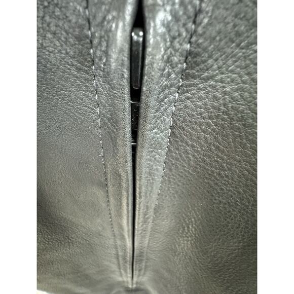 Drag Specialties Black Leather Motorcycle Jacket Weave Size 38 Fit Large - Picture 11 of 13